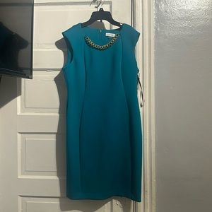 Lagoon blue Calvin Klein dress